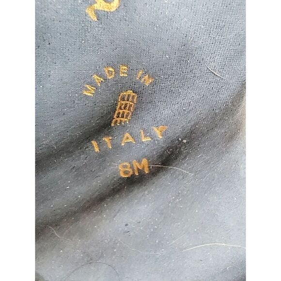 Contessa 8M Blue Suede Slip On Sandals 3" Heels US 8 EU 39 UK 5 - Picture 11 of 11